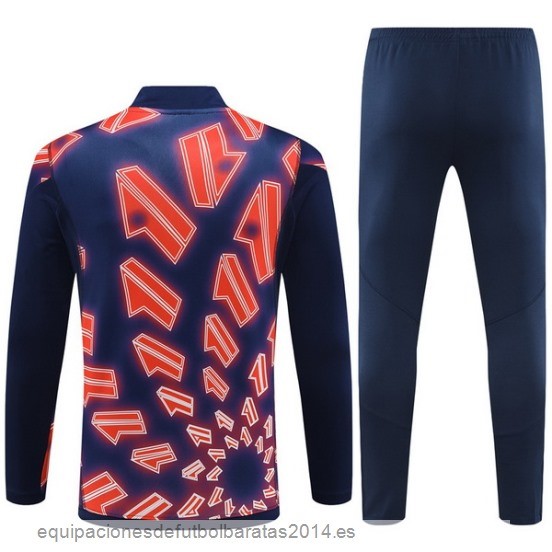 Nuevo Conjunto Completo Sudadera Entrenamiento Niños Juventus 23/24 Rosa Azul Marino Baratas